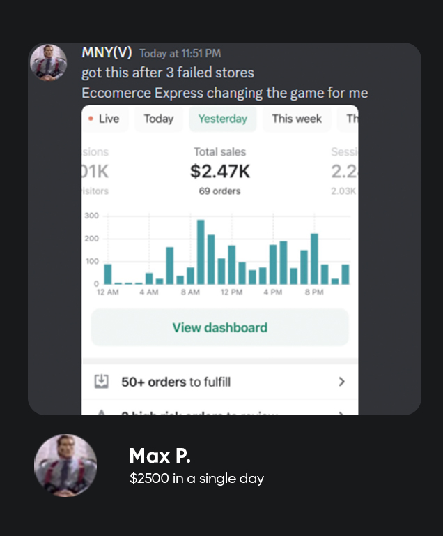 Max P: $2,500 in a single day